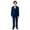 thumbnail image 1 of Tiweut Girls Outfits Sets Boys Solid Color Long Sleeve Lapel Button Coat and Pants Suit Formal Dress Set Clothes Set 10-11 Y, 1 of 9