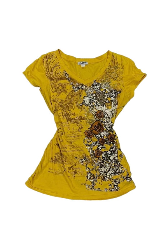 Grunge T Shirts for Women 2000s Vintage Graphic Tees Y2k Short Sleeve Goth Tops Emo Clothes Streetwear