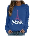 thumbnail image 1 of Tiweut Hoodies Women Letter Print Pullover Long Sleeve Crewneck Sweatshirt Athletic Tops, 1 of 4