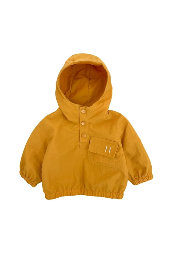 Jackets for Boys Jackets Windproof Hooded Long Sleeve Toddler Kids Outdoor Activities Lightweight Raincoat Fall Regular Clothes 18-24 M