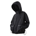 thumbnail image 1 of Tiweut Men's Leisure Windbreaker Jackets Mens Lightweight Outdoor Sports Hiking Long Sleeve Hooded Raincoat Windproof Breathable Softshell Coat Regular Blouses Black,L, 1 of 5