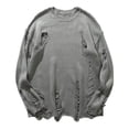 thumbnail image 1 of Tiweut Men's Sweaters Fall and Winter Fashion Wool Sweater Long Sleeve Round Neck Pullover Bottoming Knitted Solid Color Regular Tops Grey,L, 1 of 9