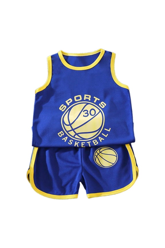 Outfit Boys Kids Summer Basketball Girl Mesh Vest and Shorts Sportswear Suits,5-6 Y