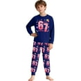 thumbnail image 1 of Tiweut Outfits for Kid Unisex 67 Doodle Print Pajama 2Pcs Sleepwear Tops and Pant Suit Set, 1 of 4