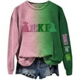 thumbnail image 1 of Tiweut Sweatshirt for Women Pink Green Musical Movie Fall Crew Neck Long Sleeve Pullover, 1 of 3