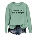 thumbnail image 1 of Tiweut Sweatshirts for Womens Winter Half Open Zipper Long Sleeve Crew Neck Pullover Loose Fit Relaxed Fit Tops Green,M, 1 of 4