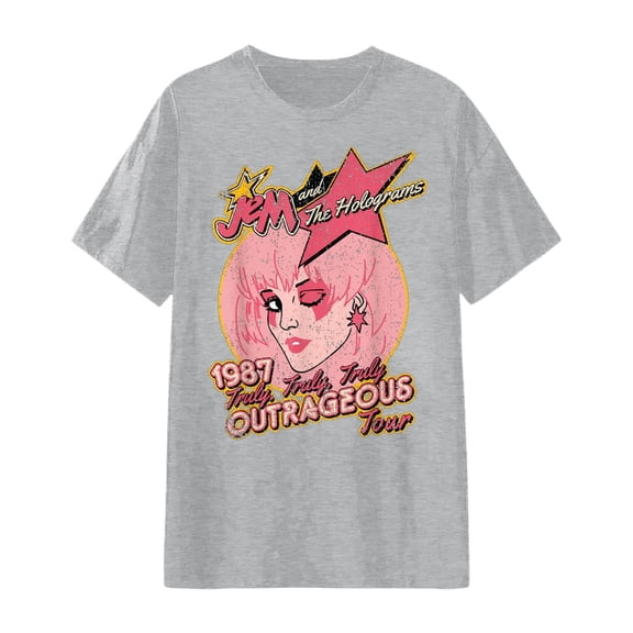 Tiweut T Shirts for WomenUnisex Graphic Printed Short Sleeve Crew Neck Soft Everyday Loose Fit Tee Comfy Pullover Relaxed Fit Tops,A-Grey,L