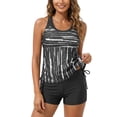 thumbnail image 1 of Tiweut Two Piece Women's Tankini Swimsuits Blouson Swim Tank Top with Shorts Modest Bathing Suits, 1 of 4