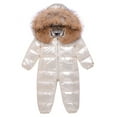thumbnail image 1 of Tiweut Winter Overalls Snowsuit Baby Boy's And Girl's Windproof Snowboard Jumpsuits Snowsuit Coats for Kids 18-24 M, 1 of 3
