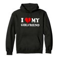 thumbnail image 1 of Tiweut Women Hoodies I Love My Girlfriend Hoodie Sweatshirt Valentine's Day gift Merch,Black,L, 1 of 4