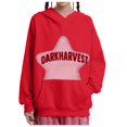 thumbnail image 1 of Tiweut Women's Casual Hoodies Hoodies Star Print Unisex Oversized Hooded Long Sleeve Loose Fit Pullover with Pocket Regular Blouses Red,L, 1 of 7