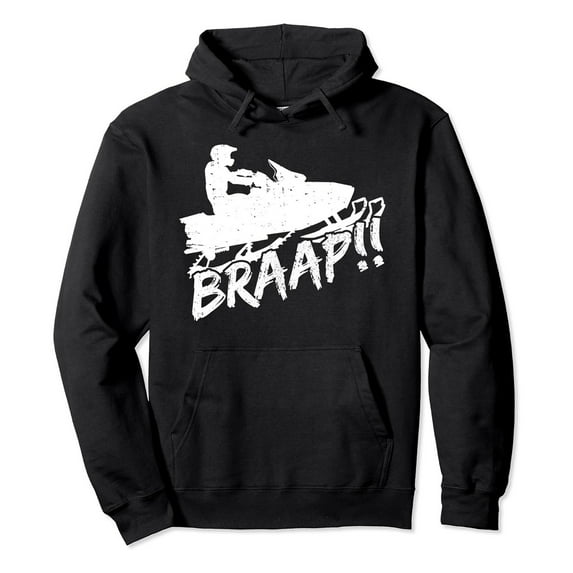 Tiweut Womens Hoodies Snowmobiling Letter Print Hooded Sweatshirt Long Sleeve Pullover Top for Fall Winter,Black,L