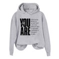 thumbnail image 1 of Tiweut You Are Enough Hoodie, You Are Enough Hoodie Men, You Are Enough Hoodie Women, You Are Enough Hoodies,Light Gray,M, 1 of 3