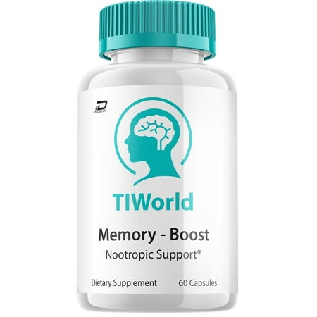 Tiworld Brain Supplement Capsules – Tiworld All Natural Memory Focus Pills, 1 Pack, 60 Capsules