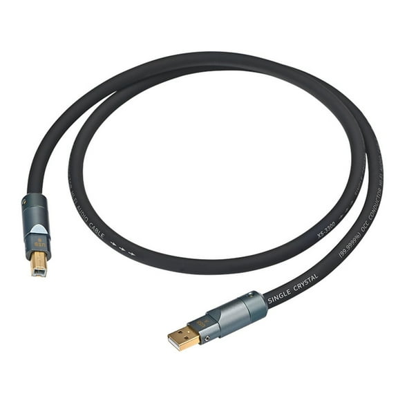 Tizuqe 0.5m to 2m 6N Single Crystal Coppered USB A to USB B Cable High Resolution Transmission Stable Performances