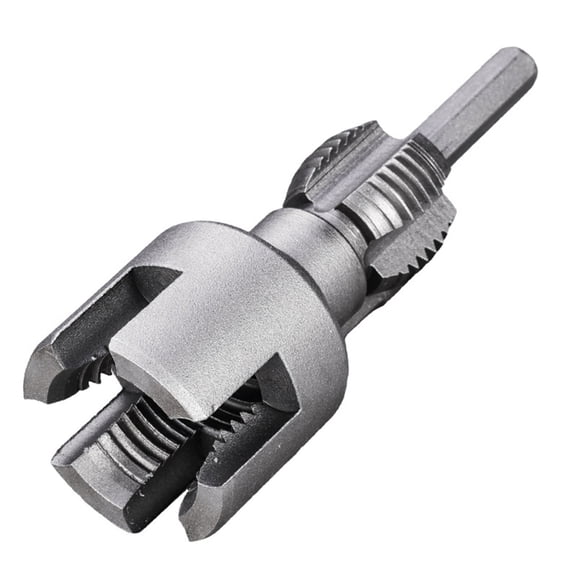Tizuqe 1/2'' 3/4'' Water Pipe Inner Hole Opener Electric Drill Hexagonal Tappings Tool Plastic Pipe Internal Thread Openers