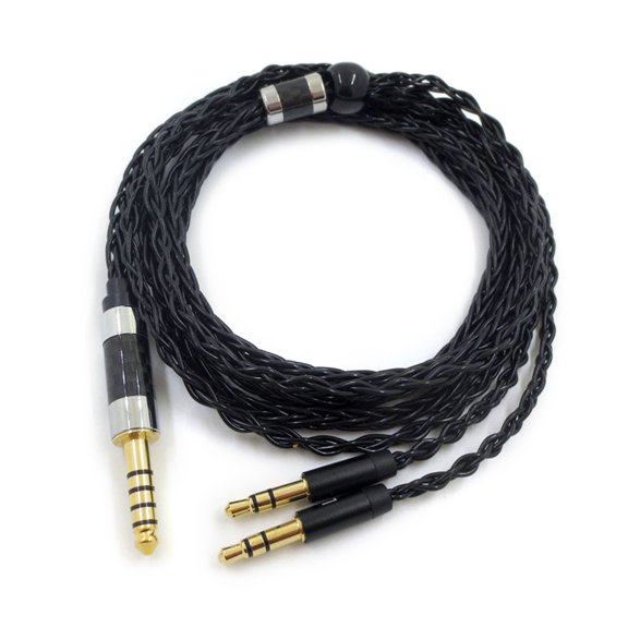 Tizuqe 1.2m Audio Cord Headphone Cable 2.5mm/3.5mm/4.4mm Plug Interface for Denon AH-D600, AH-D7100, AH-D9200
