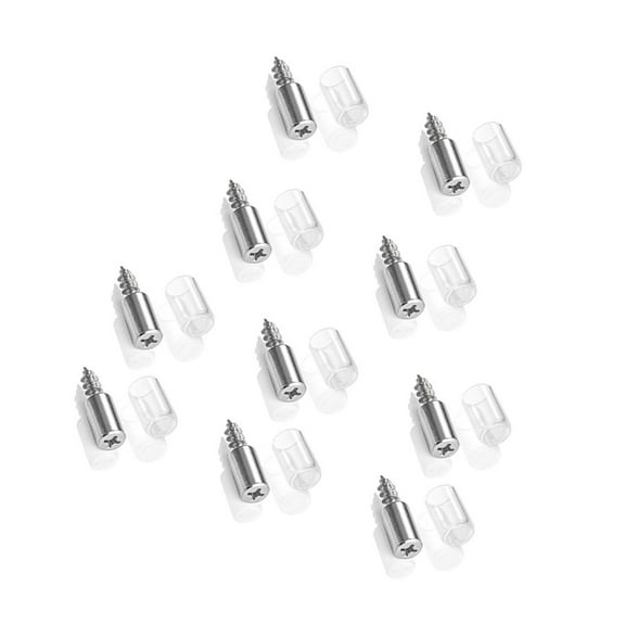 Tizuqe 10/50pcs Self-Tapping Screws Layer Plates Holder Fixed Screws Wardrobes Storage Rack Septum Screws Shelf Support Studs