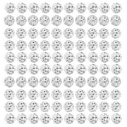 Tizuqe 100pcs 10mm Colorful Rhinestones Beads Round Diamond Bead for Necklace Jewelry