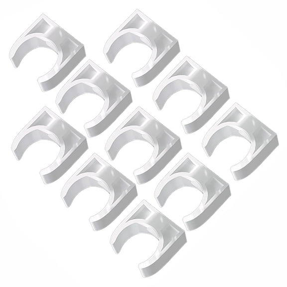 Tizuqe 10Pcs Pipe Clamps Tube Card Buckle O Shape Pipe Clamps Water Pipe Tight Clip Support Holder Pipe Push Snaps Clip Hangers