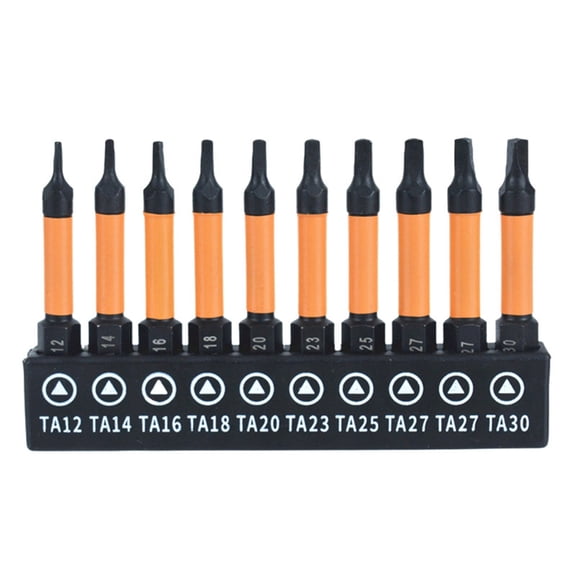 Tizuqe 10Pieces AntiSlip Triangles Screwdriver Drill Bit For Professional Use TA27 TA27