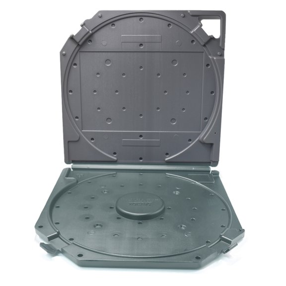 Tizuqe 10inch Plastic Tape Reel Holder Box Shockproof Dustproof Tape Box For Studio Recording Cassette Organization