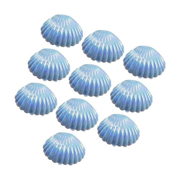 Tizuqe 10pcs Vacuum Plated Small Shell Candy Boxes for Baby Showers and Wedding Mermaids Birthday Party Favors Containers