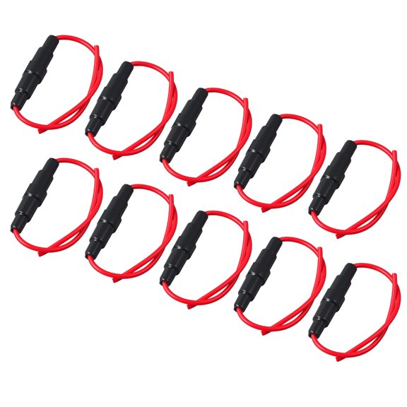 Tizuqe 10pcs Fuse Holders Adapters Glass Tube Quick Installation Tool Without Fuse Tube Socket Simple Installs for Appliances