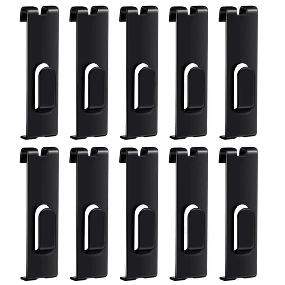 Tizuqe 10pcs Heavy Duty Grid Panel Hooks Space Saving Wall Mounted Hangers Multipurpose Organizers for Home Business Use