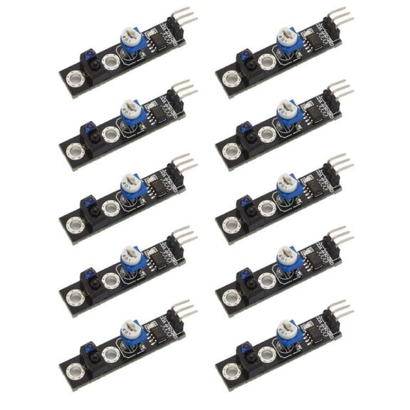 Tizuqe 10pcs KY033 Line Tracking Sensoring Module with Adjustable Sensitivity for Robots
