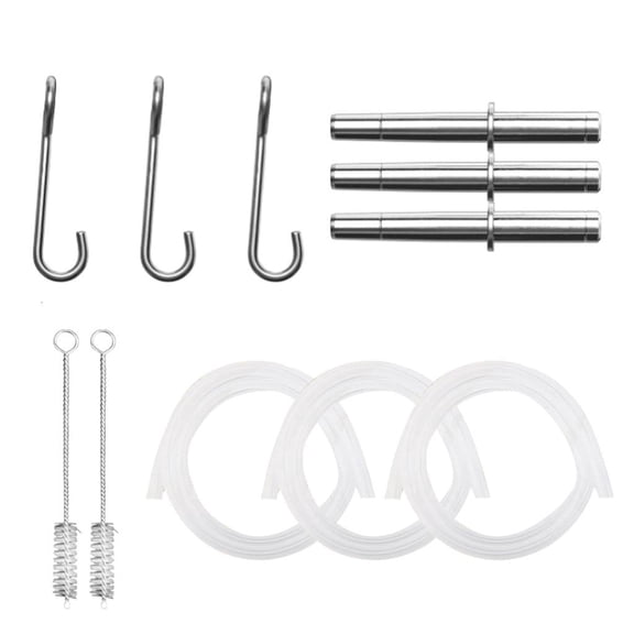 Tizuqe 11pcs Maple Sap Tapping Set Stainless Steel Spouts Brushes and Food Safe Tubing