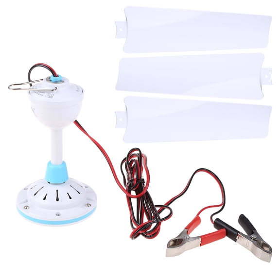Tizuqe Mute Ceiling Hanging Fan 12V Air Cooler Fans for Home Bed Office Outdoor Camping