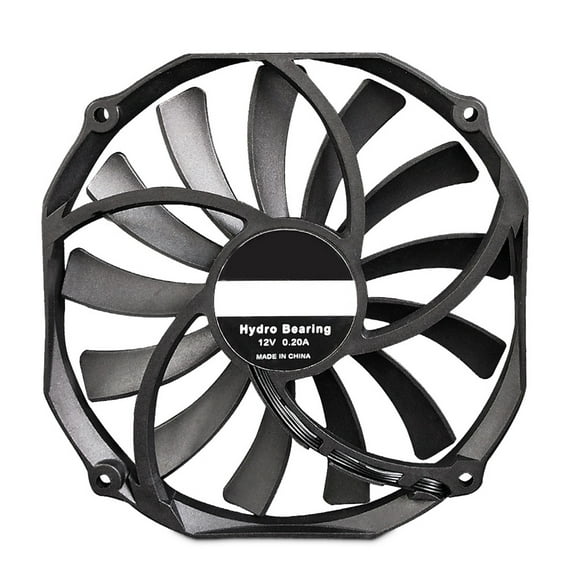 Tizuqe 140mm Large Air Volume Cooling Fan CPU Radiator Computer Ultra Thin CPU PWM Fan