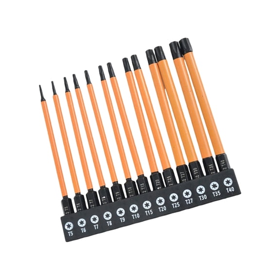 Tizuqe 13Pcs 100/150mm Allen Wrenches Drill Bit 1/4inch Hex Screwdriver Bit Set Allen Key Bit Set for Assembling Furniture