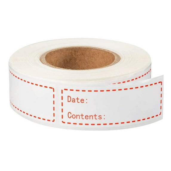 Tizuqe 150pcs/roll Kitchen Stickers Refrigerator Freezer Food Storage Date Content Labels for Container Packing