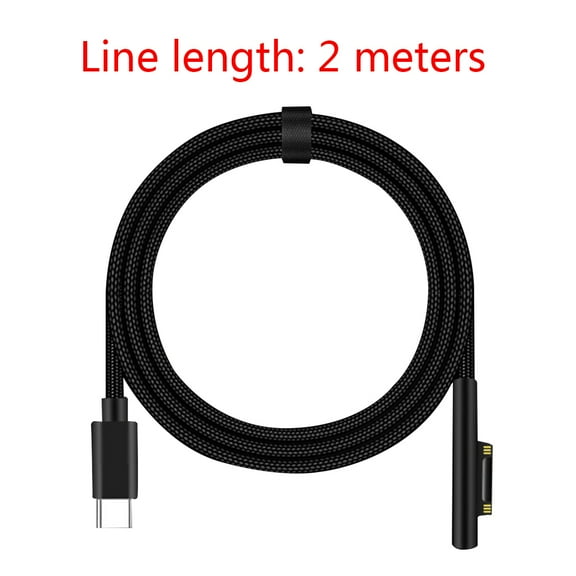 Tizuqe 15V 3A Type C Power Supply Fast Charging Cable Cord for Surface Pro 3 4 5 6 GO Laptop/Tablet Charger Durable