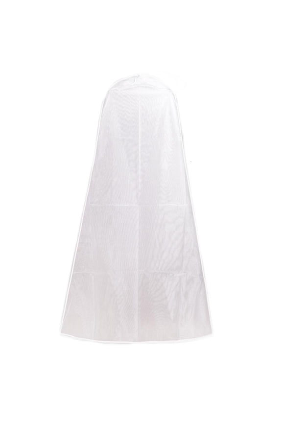 160cm Organdy Semi Transparent Wedding A-Line Dress Dustproof Cover Bride Gown S