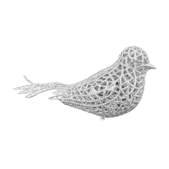 Tizuqe 16cm Artificial Bird Christmas Tree Decorations Lovely Bird Styling Ornament Cute Glitter Birds