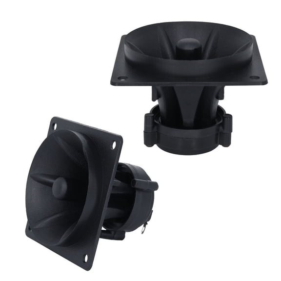 Tizuqe 1pair 3Inch Square Horn Tweeter Piezoelectric Speaker Ceramic Buzzers Treble