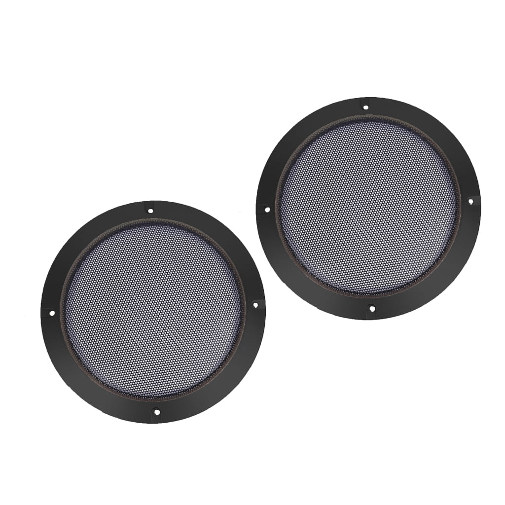 Tizuqe 2/3/4/5/6.8/8 Inch Black Car Speaker Grill Mesh Round Horn ...