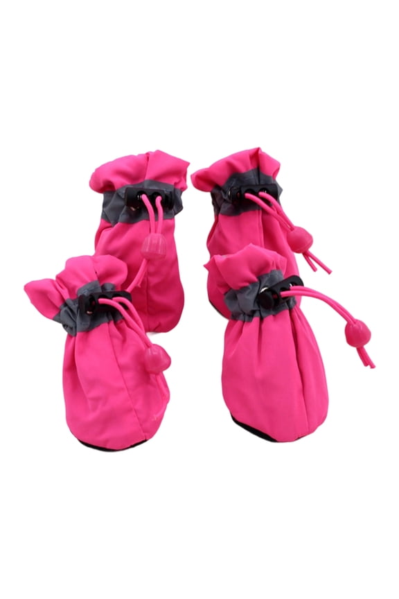 2 Pair Dog Socks Protective Thick Grip Dogs Feet Cover Socks with Adjustable Drawstring for Outdoor Prevents Sliding