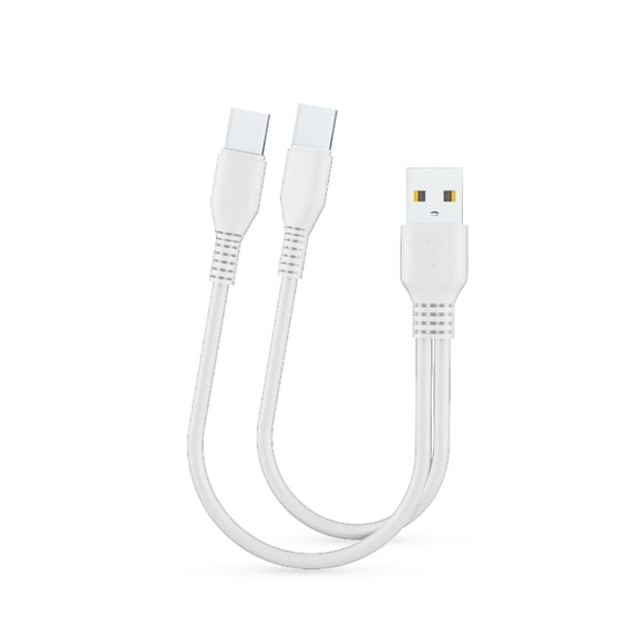 Tizuqe 2 in 1 Micro USB Type C Cable Portable Dual Charge for Phone Type-C Charger Wire