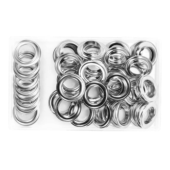 Tizuqe 20mm Silver Eyelet and Eyelet Punch Die Tool Set Metal Button for Leathercraft