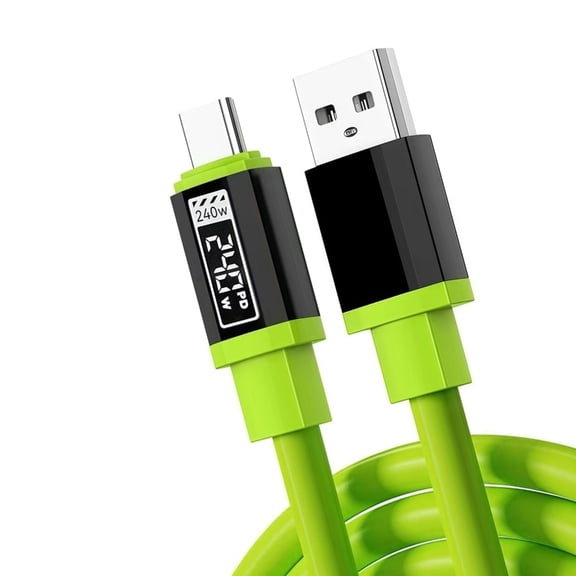 Tizuqe 240W USB C Quick Charging Cable Reinforced Stress Point Fast Data Transfer