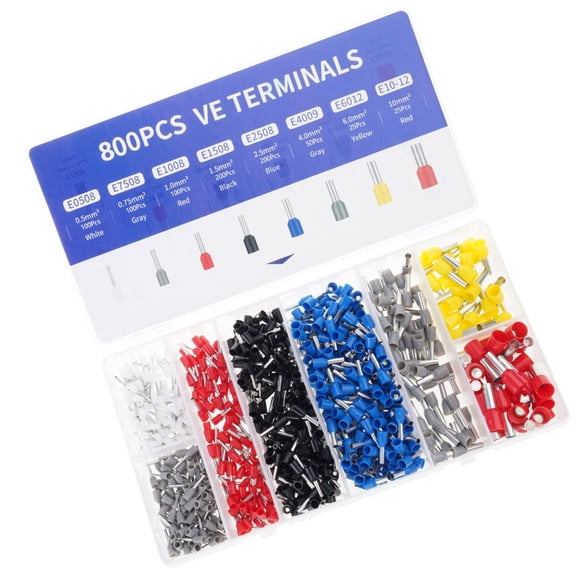 Tizuqe Wire Ferrules Set Electric Wire Ferrules with Storage Box Electrical Wire Ferrule set 280pcs for Easy Identification