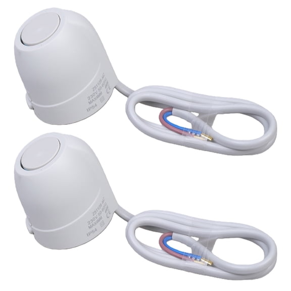 Tizuqe 2Pcs Normally Closed Valves Head Water Separator Electric Thermal Actuator