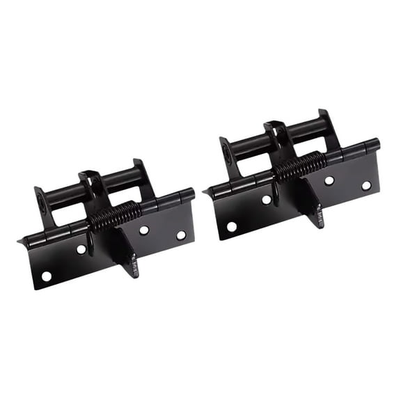 Tizuqe 2Pcs Self Closing Spring Door Hinge 90 Degree Positioning Automatic Door Closers Hinge Hardware for Wood Door Cabinet