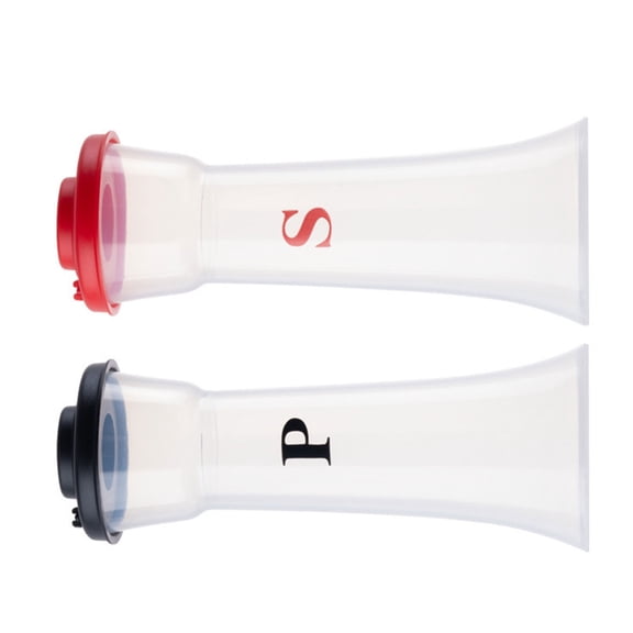 Tizuqe 2pcs Plastic Spices Dispenser Bottle for Quick Seasoning Salt and Peppers Shakers