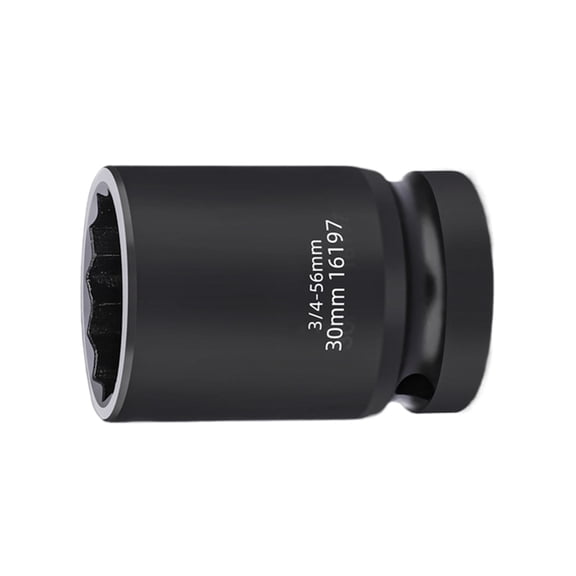 Tizuqe 3/4Inch Drive 12 Point Impact Socket for Tire Removal and Equipment Maintenance