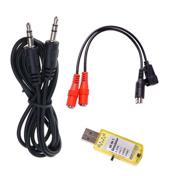 Tizuqe 30 in 1 Flight Simulation Tool Standard USB Port for Remote Control Enthusiasts Easy to Use